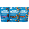 HighKey Sugar Free Cookies Variety Pack - 6.75oz Keto Snacks Zero Carb No Sugar 3-Pack Chocolate Chip Cookie, Snickerdoodle, Bro