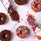 Chocolate Sprinkles For Cake Decorating, Chocolate Jimmies Sprinkles, 3.52Oz Edible Sprinkles For Cupcake Toppers Ice Cream Cook