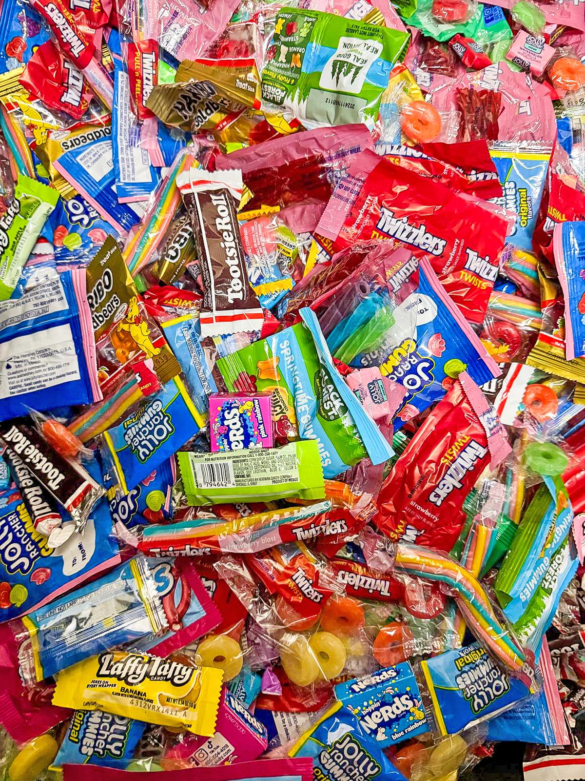 Bulk Candy Variety Pack  3 lb Individually Wrapped Hard & Chewy Assorted Sweets  Non-Chocolate Mix - Resealable Bag - Piata  Party Favor  Office Candy Bowl Refill