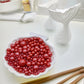 Edible Red Sugar Pearls Sprinkles Candy Mix Size Pearls Cake Decorations Cupcake Toppers Cookie Decorating Perfect For Wedding P