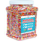 Dye Free Sprinkles - 2.2 Pounds - Rainbow Jimmies For Ice Cream - Vegan, No Artificial Dyes - Bulk Sprinkles - Non-Gmo