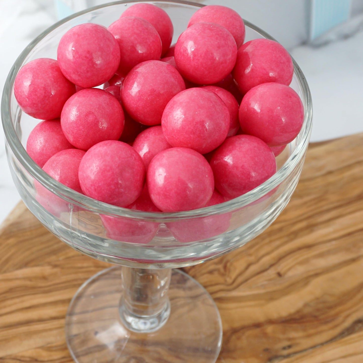Pink Gumballs 1 Inch Gumballs, 2 Pound Bulk Bag (Approx. 110 Pieces), Pink Candy, Gumballs 1 Inch Pink, The Hampton Popcorn & Ca