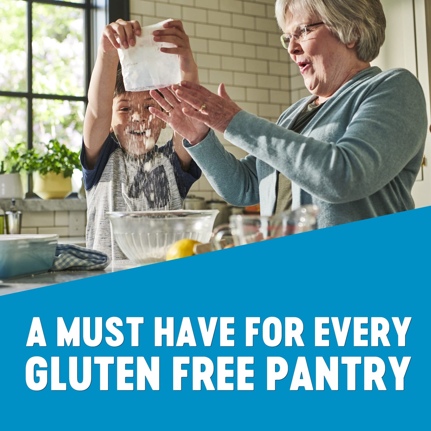 Krusteaz Gluten Free All-Purpose Flour, No Artificial Flavors, Colors, Or Preservatives, 32 Oz Boxes (Pack Of 8)