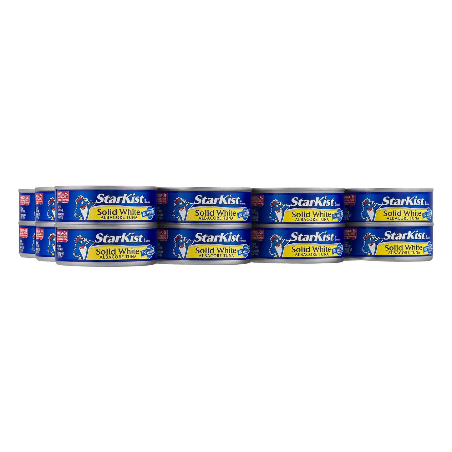 StarKist Solid White Albacore Tuna in Water, 5 oz (24 Pack) Canned Tuna Fish, Wild Caught, Gluten Free, Ready to Eat, Perfect fo