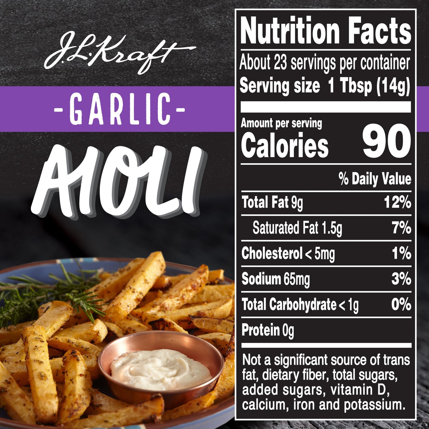 Kraft Mayo Garlic Aioli (12 oz Bottle) (Packaging may vary) (Pack of 2)