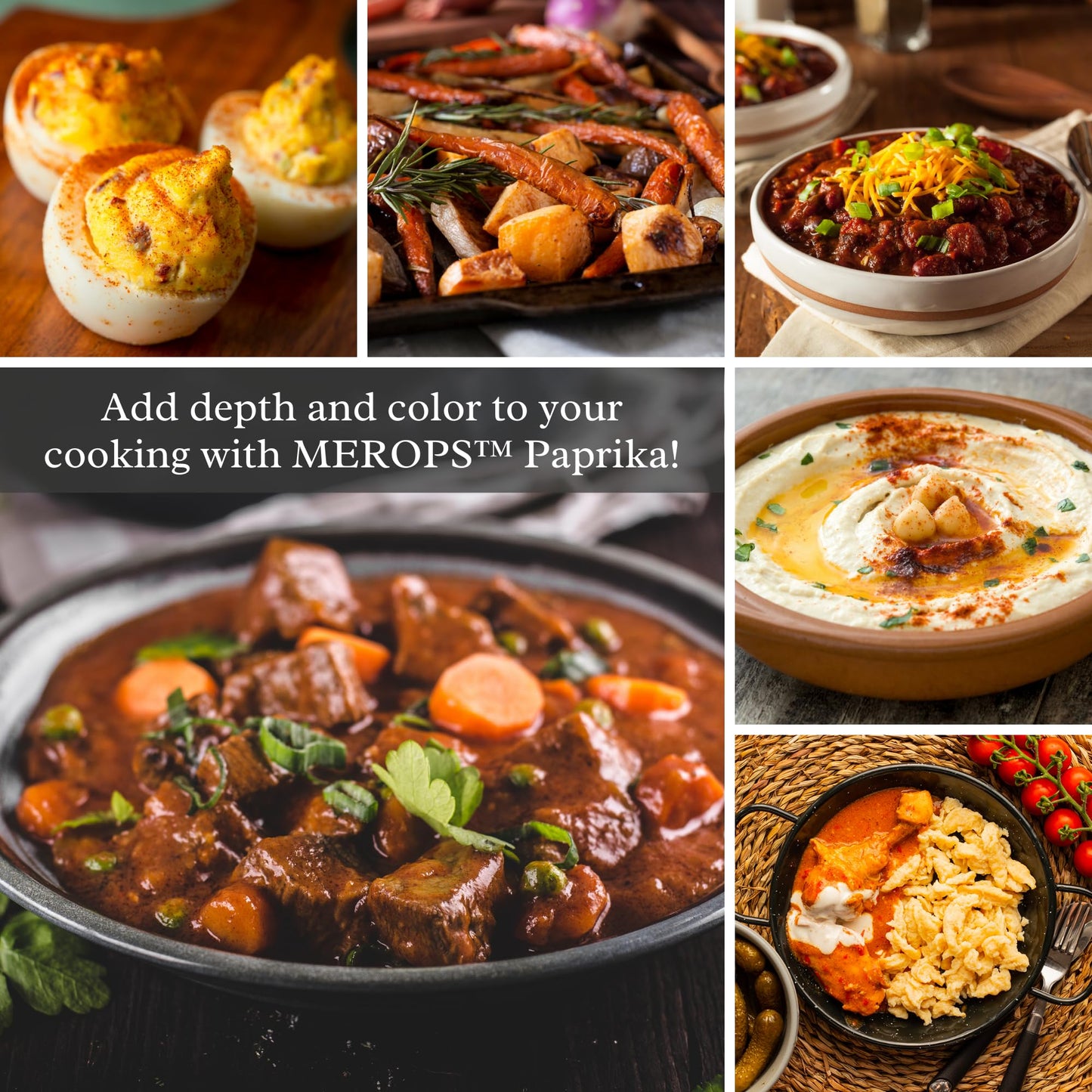 MEROPS Premium Smoked Sweet Hungarian Paprika Powder - Non-GMO, Deep Red Color - 4 oz Resealable Bag