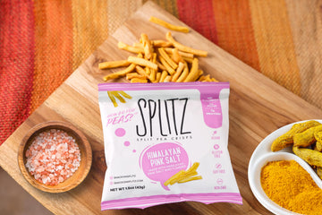 SPLITZ Split Pea Crisps Himalayan Pink Salt (1.5oz) 16ct Plant-Based, Organic, Non-GMO, Vegan, Gluten-Free, Superfoods, Healthy 