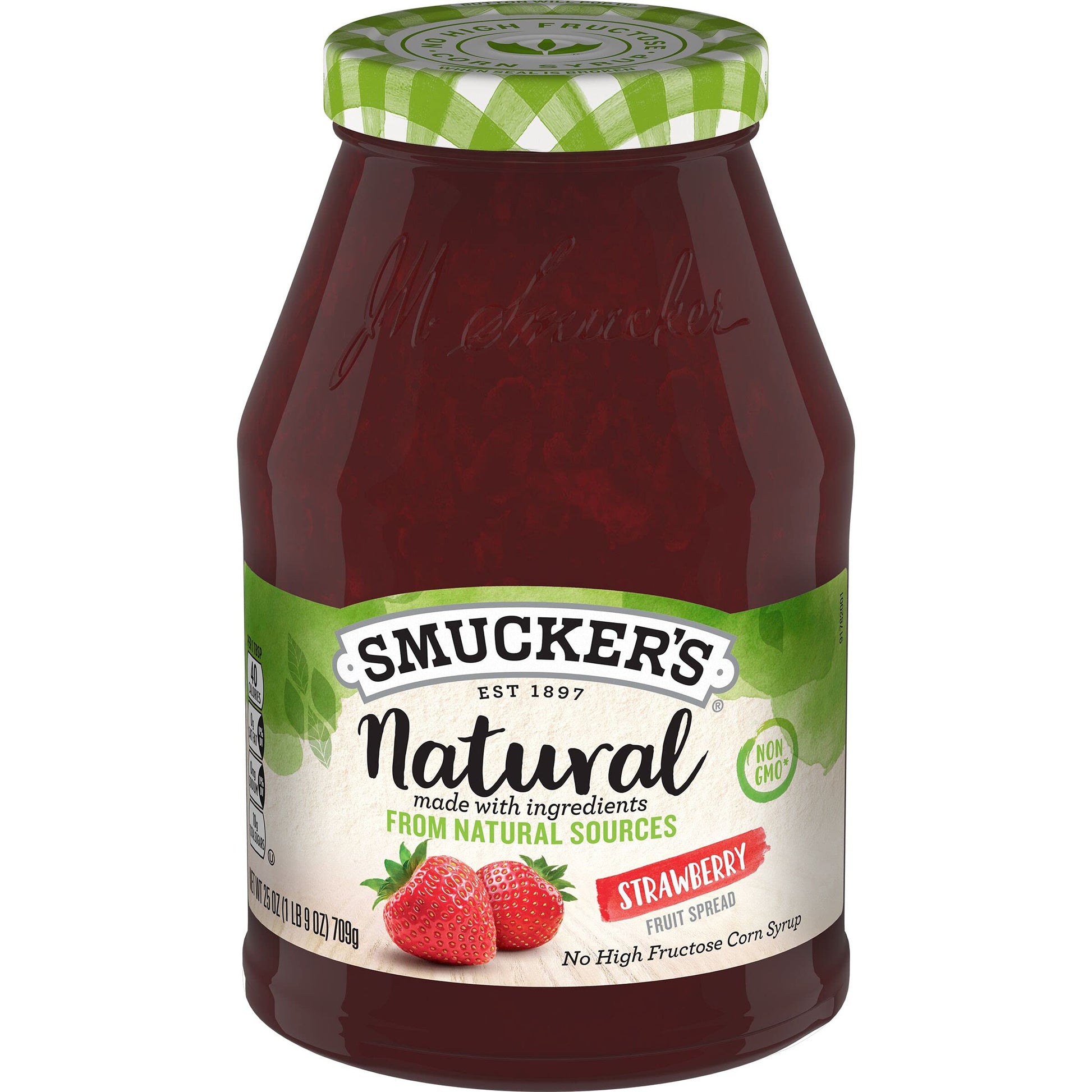 Smuckers Natural Strawberry Fruit Spread, 25 Ounce