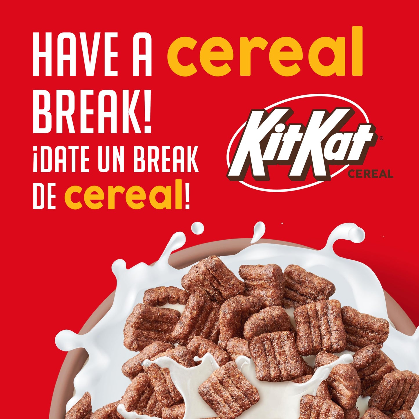 Kit Kat Chocolatey Cereal, Crispy Breakfast Cereal Made With Whole Grain, 11.5 Oz