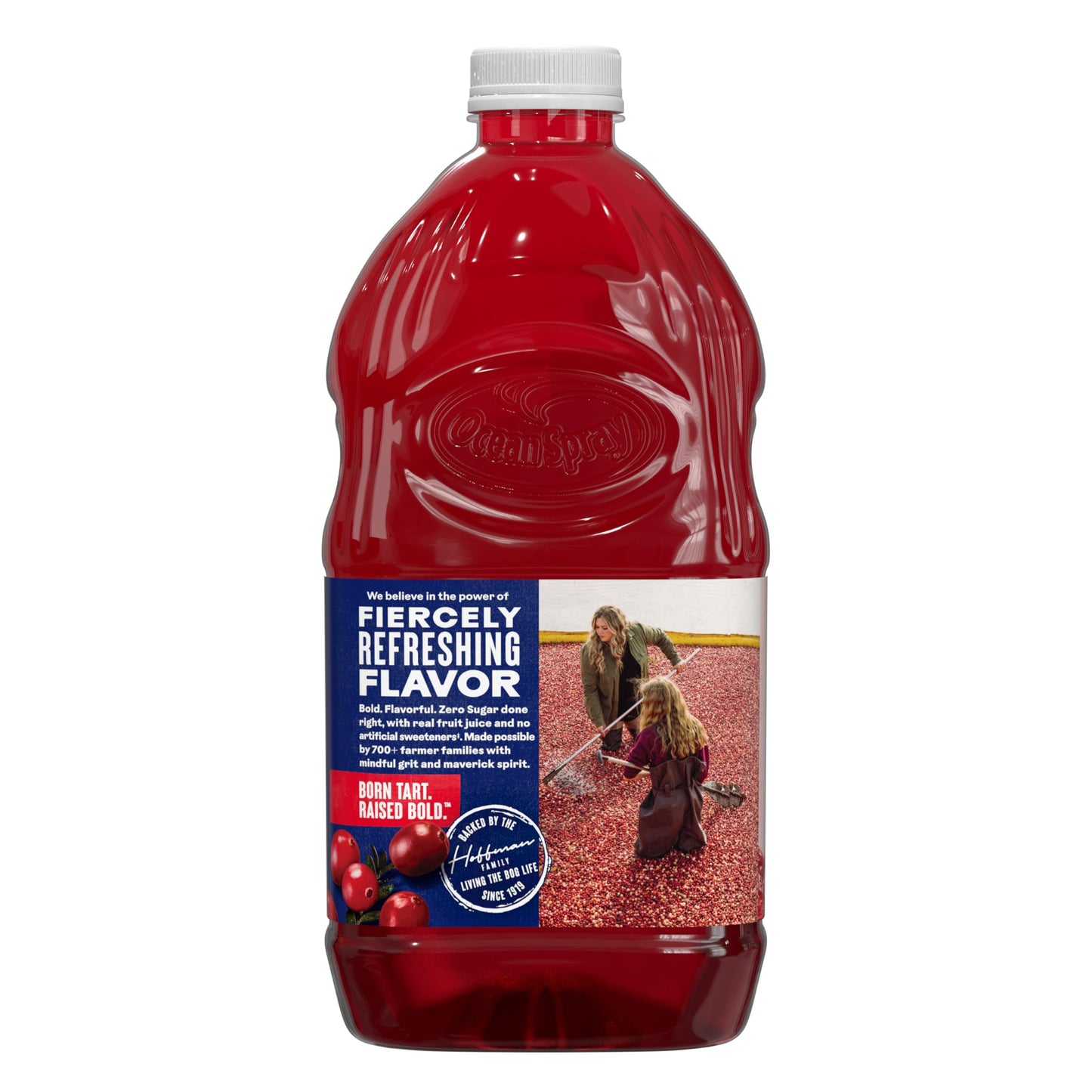 Ocean Spray ZERO Sugar Cranberry Juice Drink, Sweetened with Stevia, 64 Fl Oz Bottle