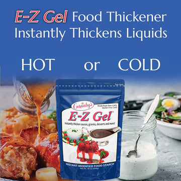 Cornaby'S E-Z Gel Instant Food Thickener, 16Oz. Gluten-Free, Non-Gmo, All-Natural, Instant Food Starch Granules For Thickening S