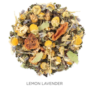 Tea Forte Lemon Lavender Organic Herbal Tea, Loose Tea Canister Makes 35-50 Cups, Lotus Organic Tea, 1.41 Ounces