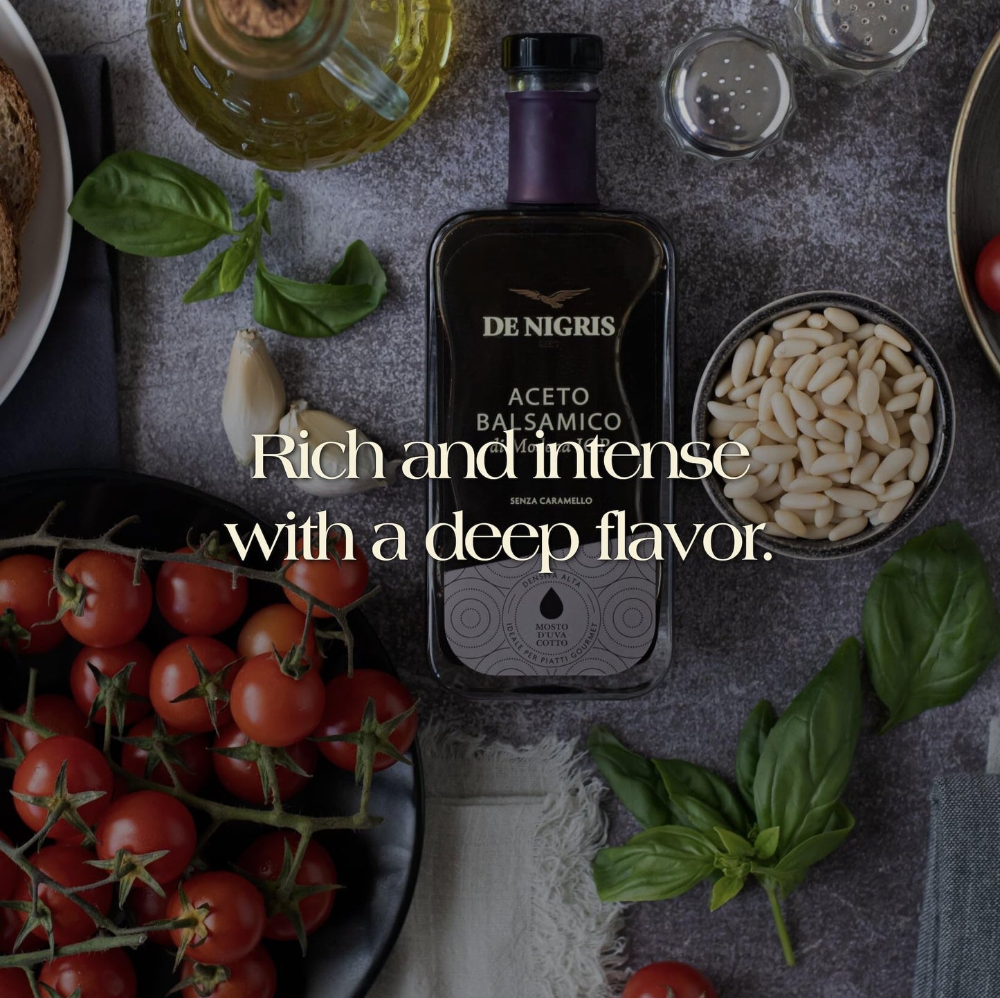 De Nigris Balsamic Vinegar Of Modena Excellence Line - Platinum Eagle (65% Grape Must) 8,5 Oz (250Ml) | Balsamic Vinegar From Mo