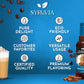 Syruvia Sugar-Free Gingerbread Coffee Syrup - 25.4 fl oz Premium Coffee Flavoring Syrup - 0 Calorie- Kosher Coffee Syrups, Glute