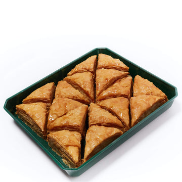 Cedar Pastries 16Pc Grab N' Go Traditional Triangle Baklavas - Kosher & Halal Mediterranean Dessert Treats