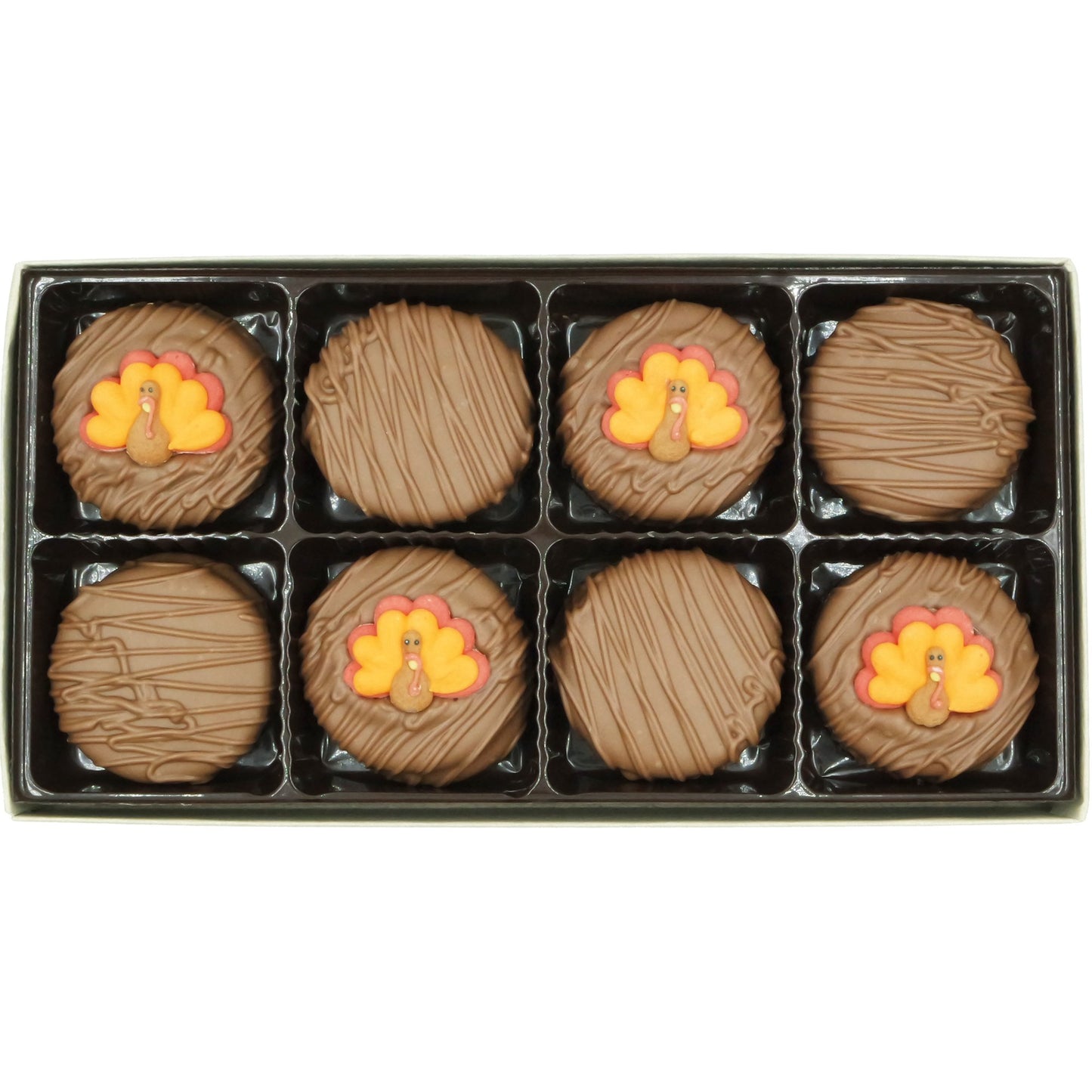 Philadelphia Candies Milk Chocolate Covered OREO Cookies, Thanksgiving Tom Turkey Gift, 8 oz