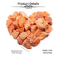 Top Plaza Bulk Sunstone Healing Crystals Rough Stones - Large 1'' Natural Raw Stones Crystal For Reiki Healing, Wicca, Witchcraf