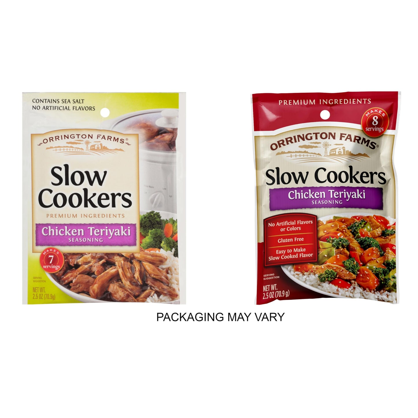Orrington Farms Chicken Slow Cooker Mix, Teriyaki, 2.5 Ounce (Pack Of 12)