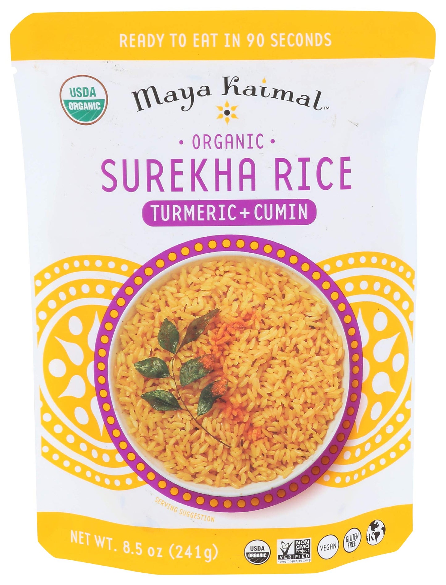 MAYA KAIMAL Organic Turmeric & Cumin Surekha Rice, 8.5 OZ