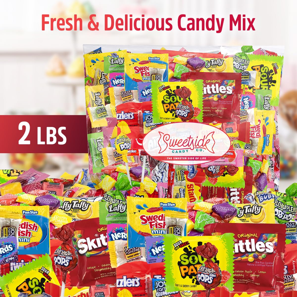 CANDY VARIETY PACK - 2 Lbs Assorted Classic Mix - Bulk Care Package - Office Assortment - Gift Box for Birthday Party, Kids, Col