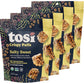 Tosi Crispy Puffs (3Oz, 4 Pack), Vegan Crunchy Snacks, 8G Plant Based Protein, Nut-Free, Allergen Friendly, Healthy Snacks For Mature-Themeds & Kids, Gluten Free  , Ancient Grains (Salty Sweet)