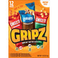 Gripz Mini Baked Snack Crackers, Sweet and Salty Snacks, Variety Pack, 11oz Box (12 Pouches)