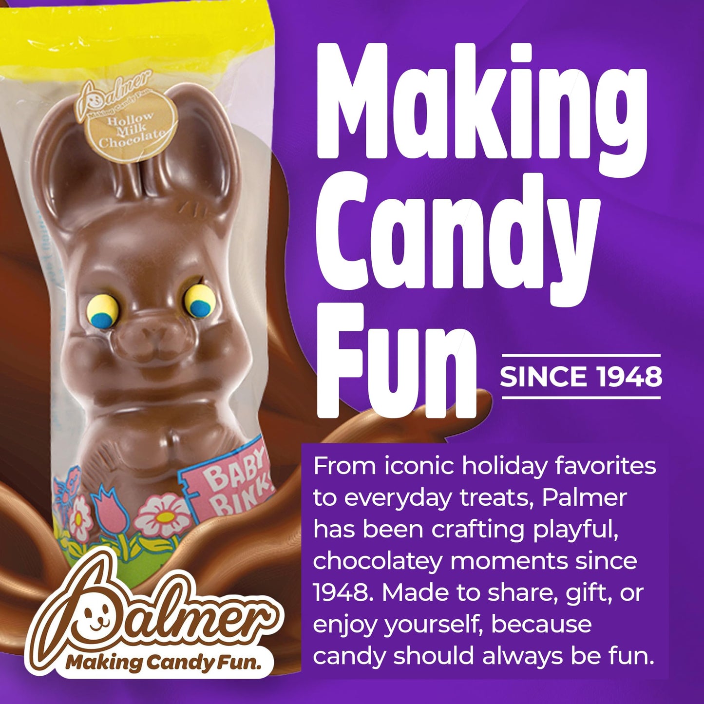 Palmer Milk Chocolate Yoohoo Bars, Creamy And Delicious, Individually Wrapped Candy Pieces, Making Candy Fun Since 1948 (10 Ounce, Pack Of 1)