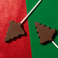 Chocolate Christmas Lollipops (3 Pack) | Milk Free, Nut Free, Gluten Free, Soy Free, Vegan | No Whey Foods