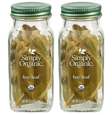 Simply Organic Bay Leaf, Certified Organic | 0.14 oz | Laurus nobilis - Pack of 2
