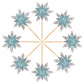 Ercadio 24 Pack Snowflake Cupcake Toppers Double Layers Silver And Blue Winter Theme Cupcake Picks Baby Shower Kids Birthday Party Christmas Cake Decorations Supplies