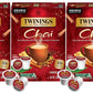 Twinings Chai Black Tea K-Cup Pods for Keurig, 24 Count (Pack of 3), Naturally Sweet and Savoury Spice Flavours, Caffeinated, En