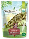 Food To Live Organic Sprouted Pumpkin Seeds, 4 Pounds Non-Gmo, Raw Kernels, No Shell, Unsalted, No Oil, Vegan Kosher, Bulk. Keto Snack. High In Protein, Omega Fats. Topping For Salads, Oats, Yogurt