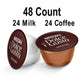 NESCAFÉ Dolce Gusto Coffee compact pieces Chococino, 48 Single Serve Pods, Makes 24 Specialty Cups