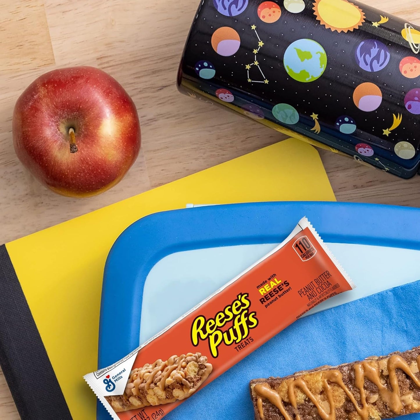 REESES Puffs Cereal Treat Bars, Peanut Butter and Cocoa, Snack Bars, Value Pack, 16 Ct, 13.6 oz