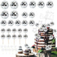 Zaycca Disco Ball Cake Toppers 36 pcs Silver 1970s Party Decorations Model 20240808