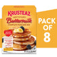 Krusteaz Heart Healthy Buttermilk Pancake and Waffle Mix  Light & Fluffy  25.2 oz Boxes (Pack of 8)