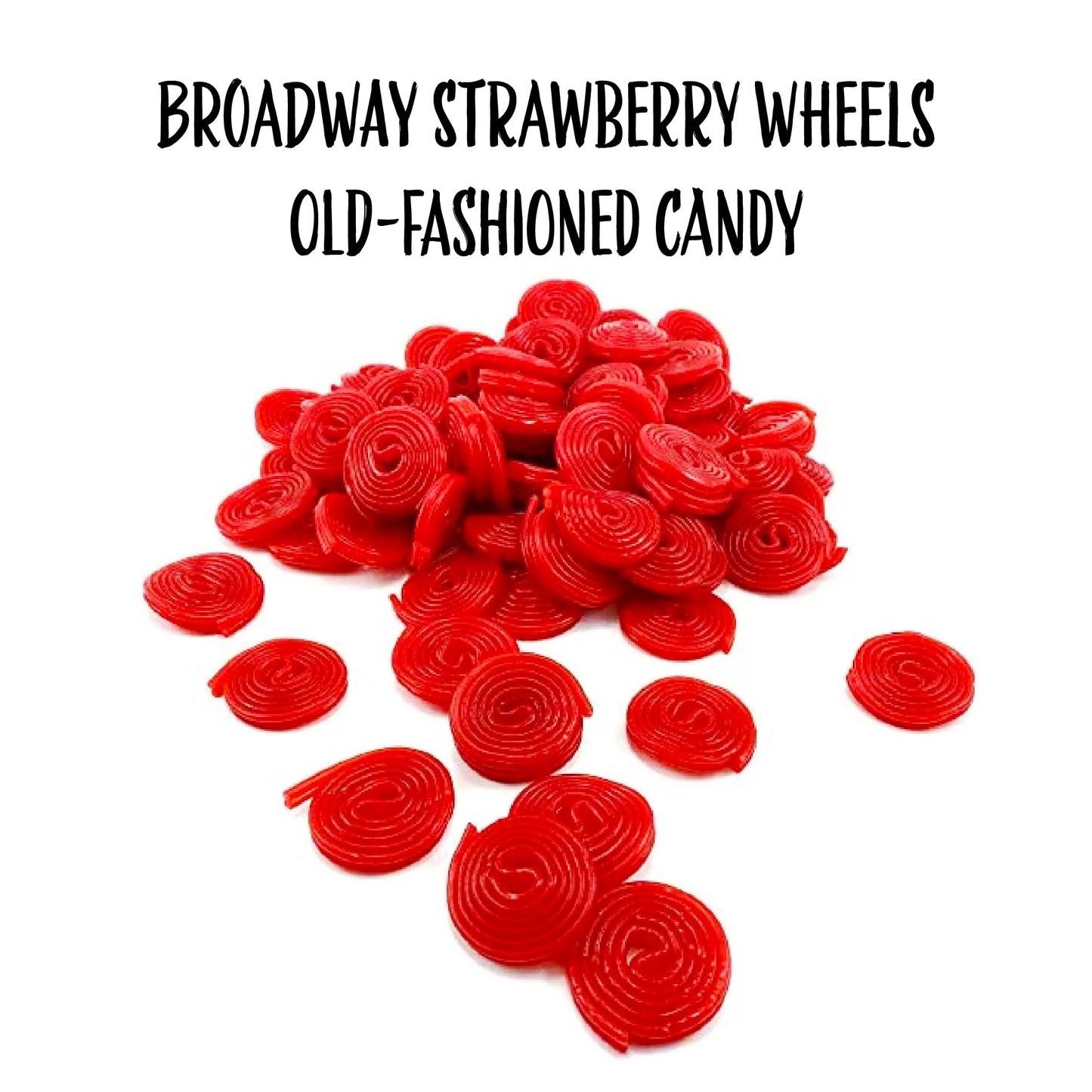 Broadway Strawberry Wheels, Red Licorice Candy, 2-Pound Bag