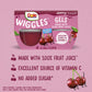 Dole Wiggles No Sugar Added Cherry Fruit Juice Gel Snacks, 4.3oz 24 Total Cups, Gluten & Dairy Free, Bulk Lunch Snacks for Kids