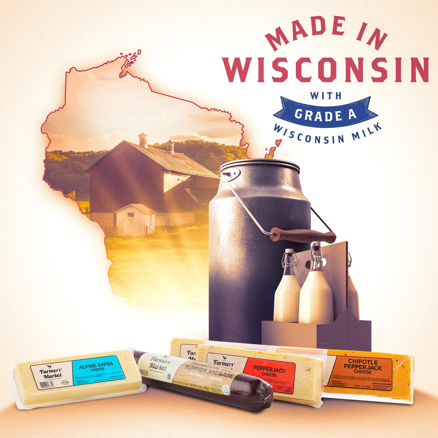 Deli Direct Farmers Market Gift Basket - Gluten Free, Keto, Paleo, Low Sodium, Zero Sugar, Holiday Charcuterie Board