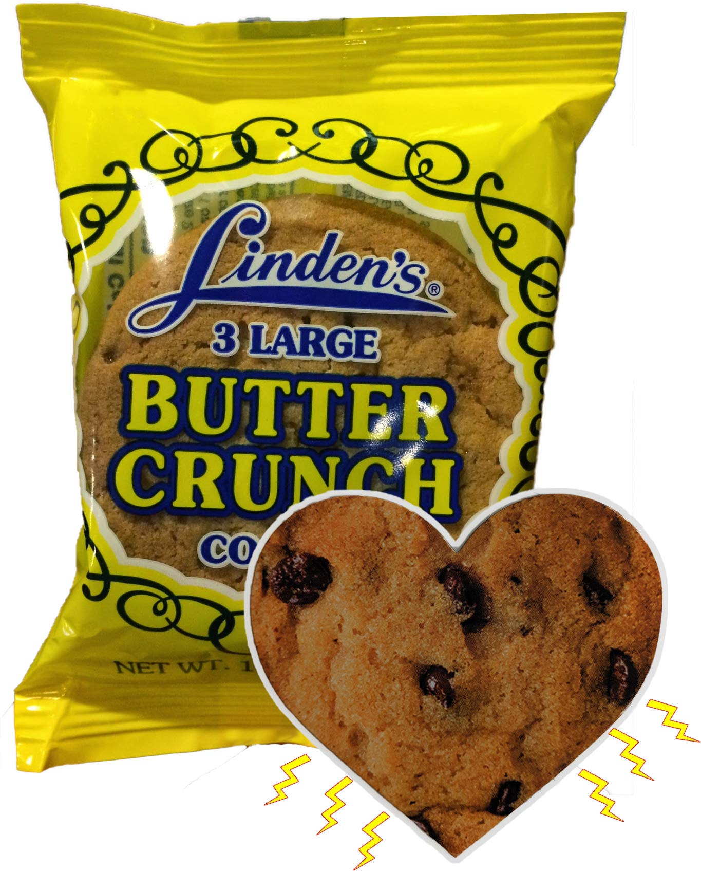 InPrimeTime Cookie Bundle - 18 Packs: 9 Chocolate Chip & 9 Butter Crunch, 3 Cookies Per Pack