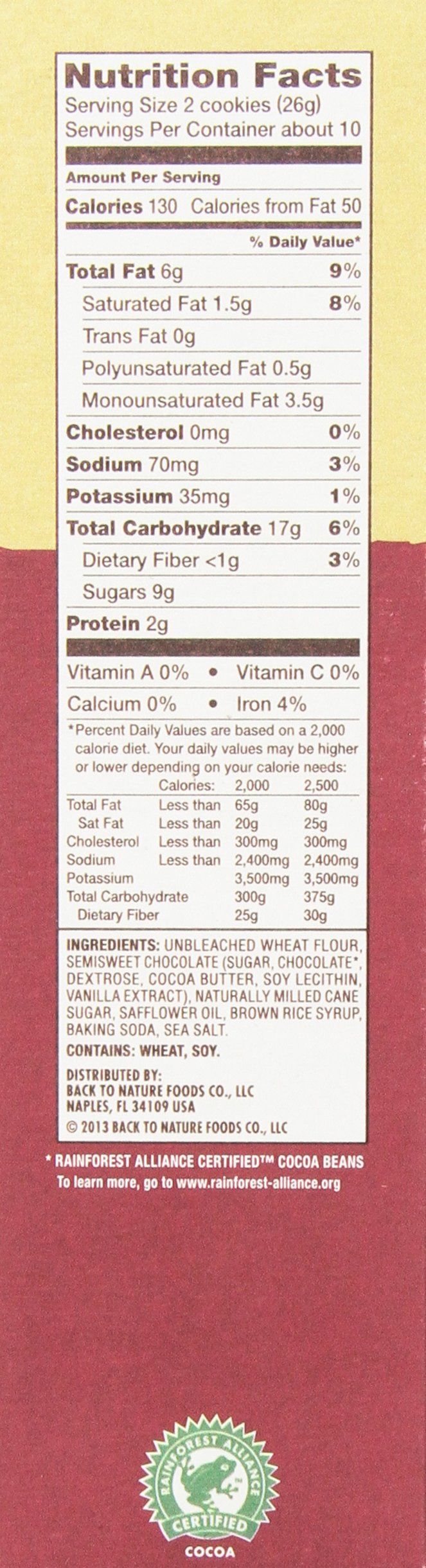 Chocolate Chunk Cookies 9.50 Ounces (Pack Of 6)