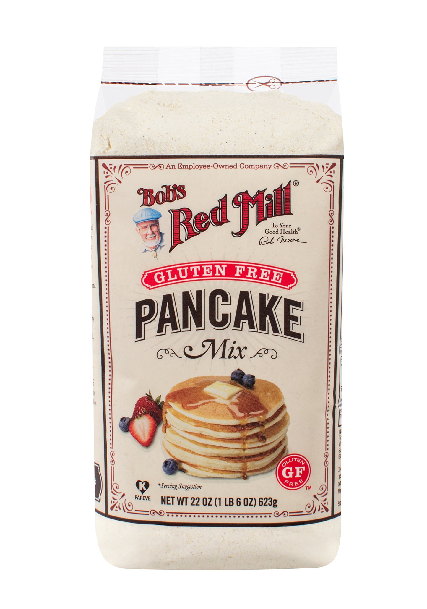 Bobs Red Mill Gluten Free Pancake Mix, 22 oz, Pack of 4, Gluten Free