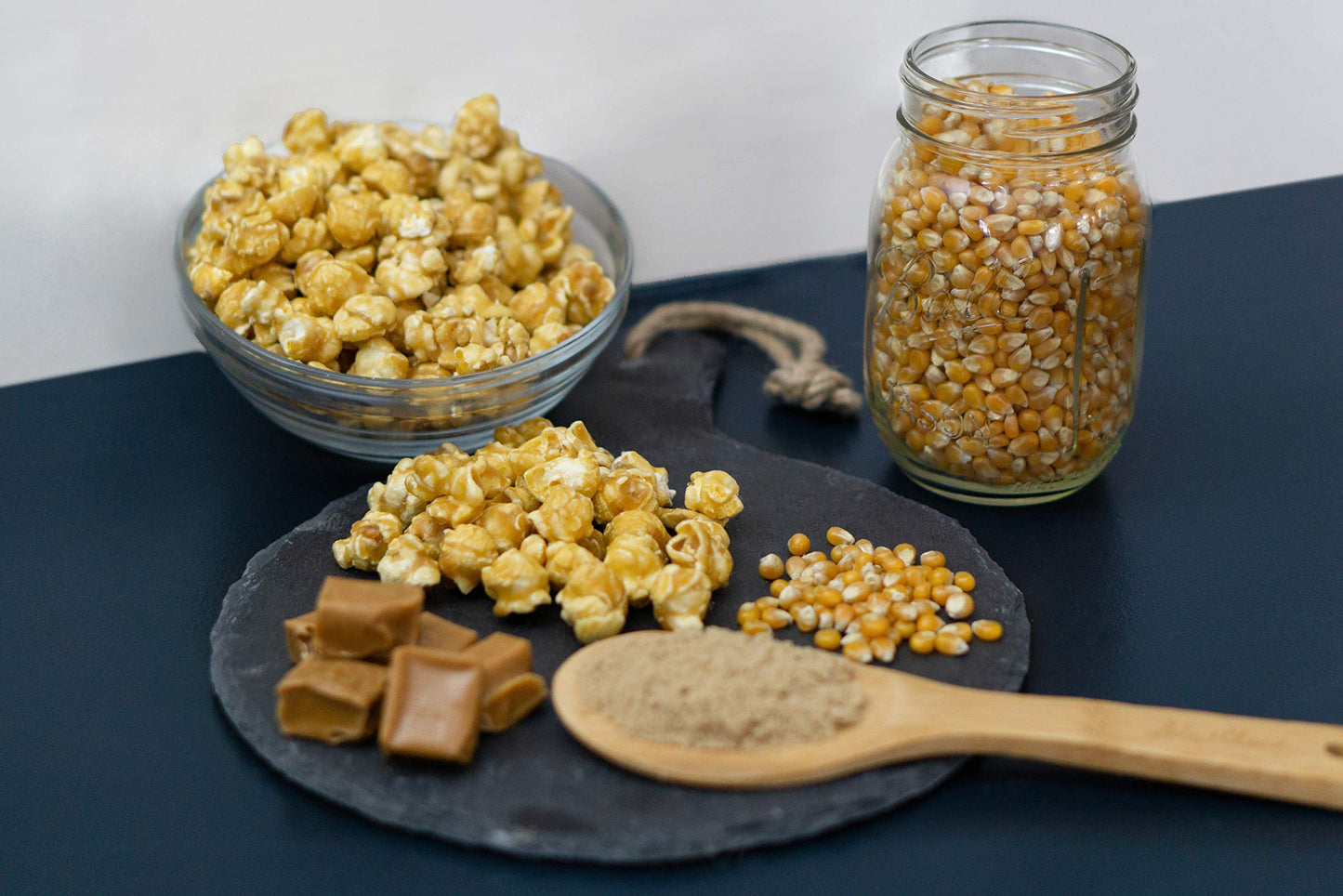 Popn Popcorn Caramel Korn - 128 Oz Sweet Caramelized Flavored Pop Corn For Baseball Game Snacks, Movie Night Or House Party