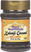 Rani Kalonji (Black Seed, Nigella Sativa, Black Cumin) Ground, Powder 3oz (85g) PET Jar ~ All Natural | Gluten Friendly | NON-GM