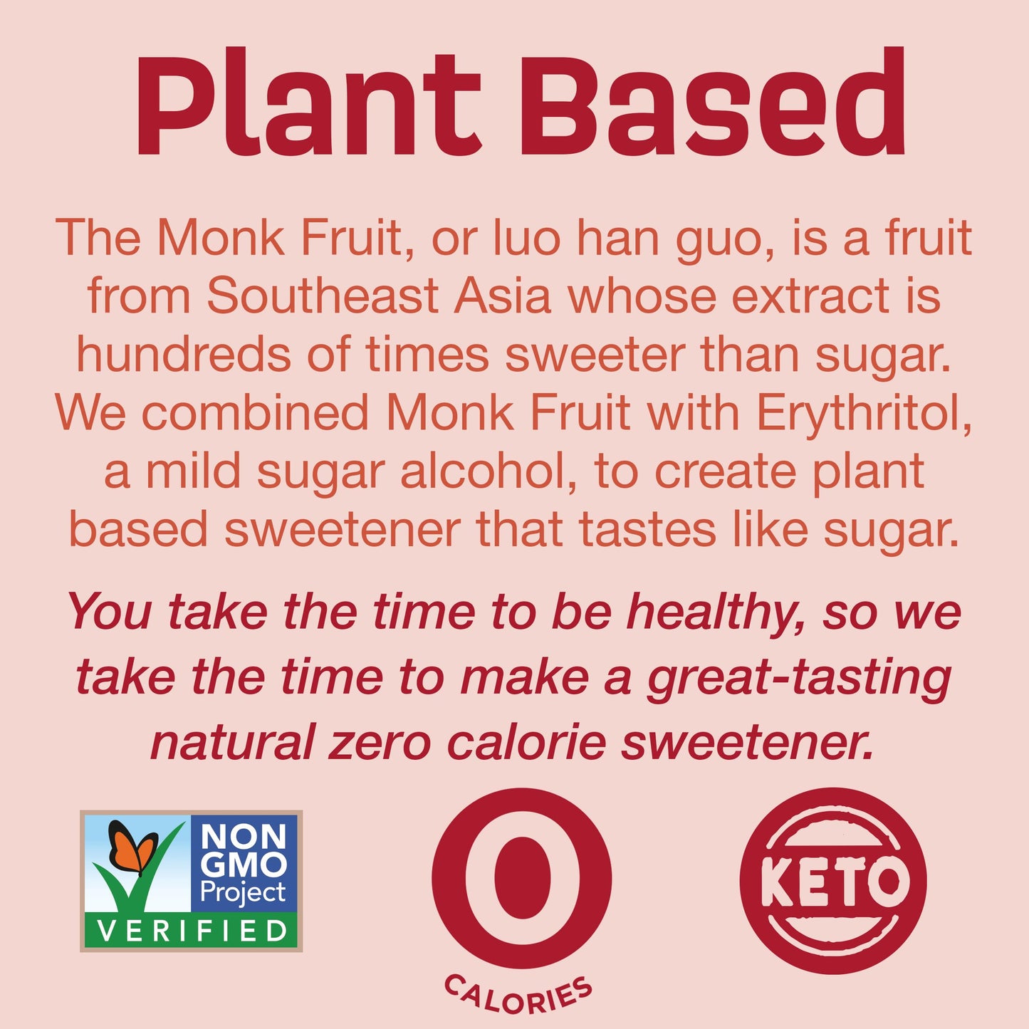 Splenda Monk Fruit Zero Calorie Plant Based Granulated Sweetener, 3 Pound Resealable Bag