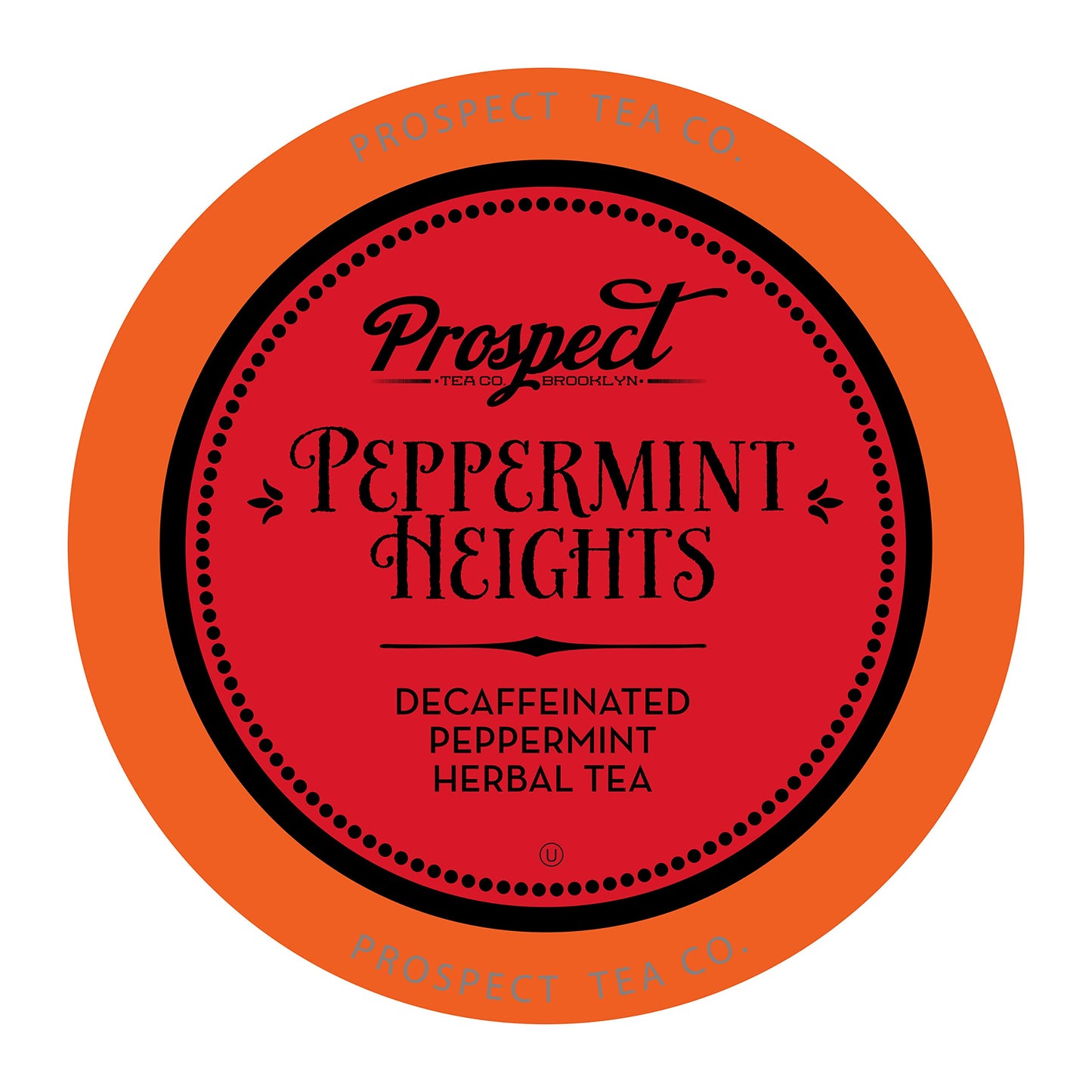 Prospect Tea Co. Peppermint Heights Herbal Tea Pods Compatible with K Cup malt-inspired Including 2.0  40 Count