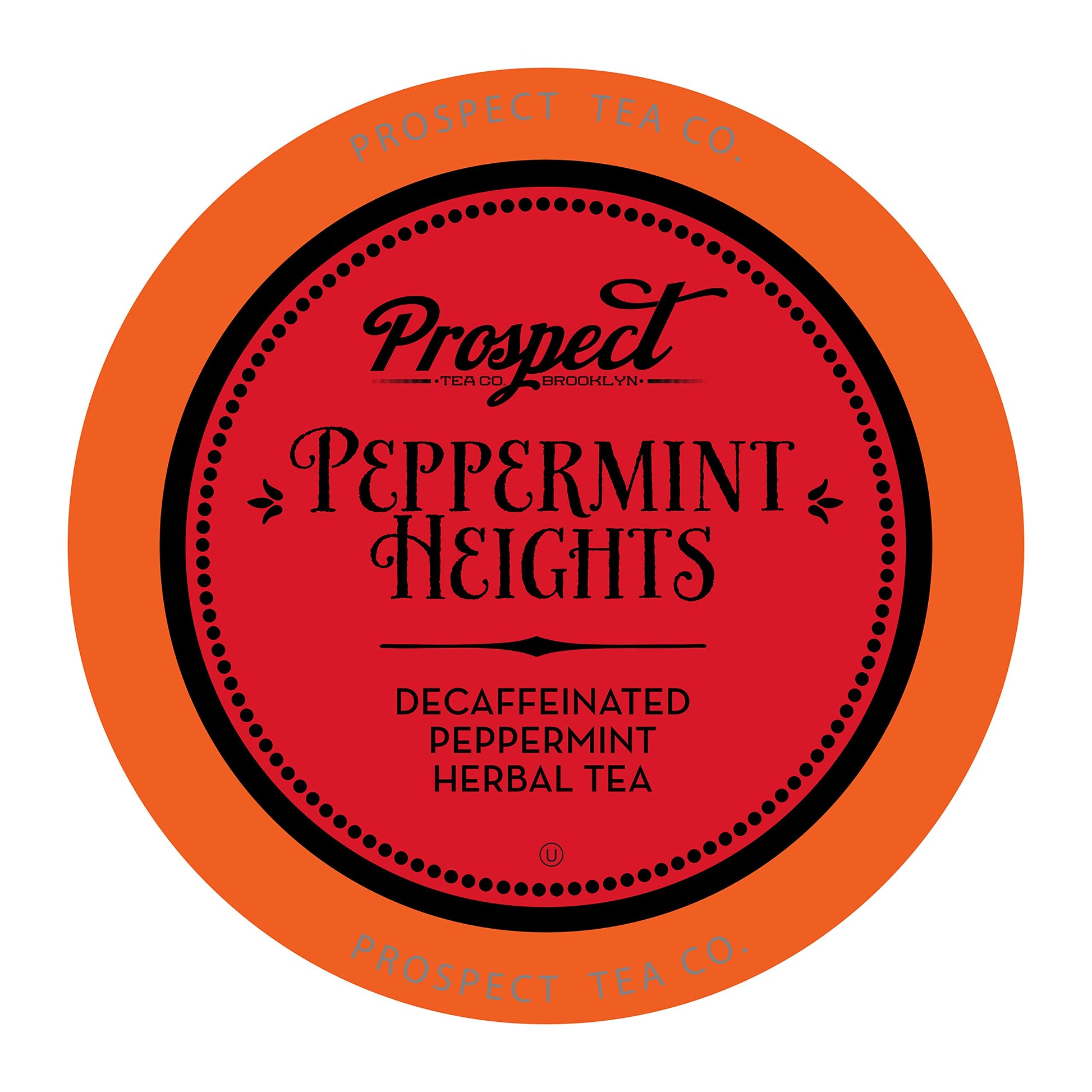 Prospect Tea Co. Peppermint Heights Herbal Tea Pods Compatible with K Cup malt-inspired Including 2.0  40 Count