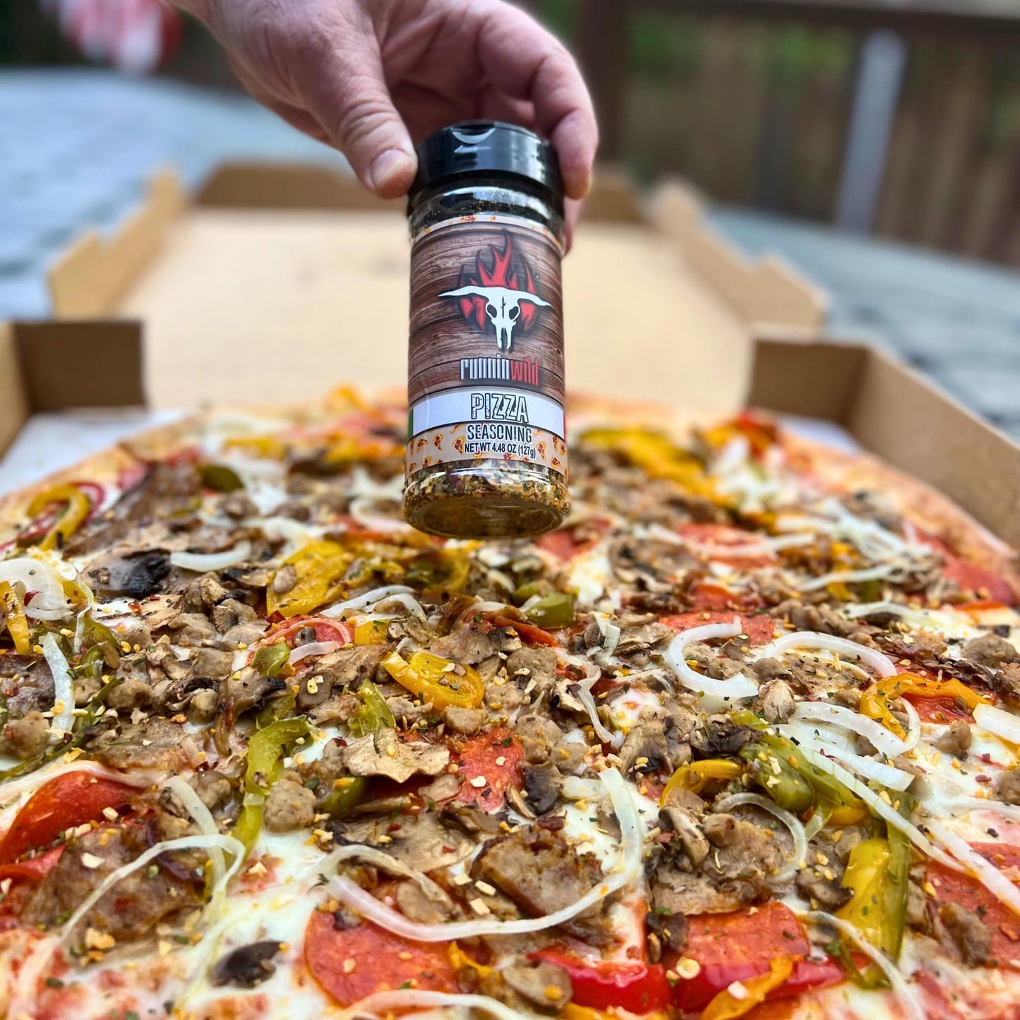 Gourmet Pizza Seasoning | Italian Seasoning Spice Blend | Low Sodium | No Artificial Flavors | Runnin Wild Foods, 4.48 Ounces