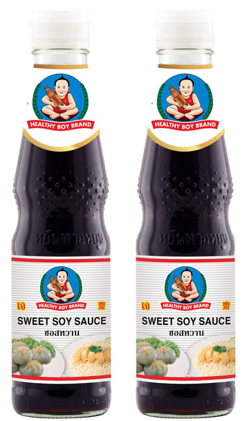 Healthy Boy Thai Sweet Soy Sauce (White Label), 14 Ounces, Product Of Thailand (Pack Of 2)