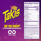Takis Blue Heat Mini 25 Pc / 1.23 Oz Bite Size Multipack, Hot Chili Pepper Flavored Extreme Spicy Rolled Tortilla Chips